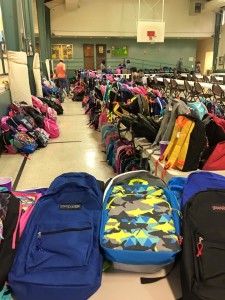 over 950 backpacks